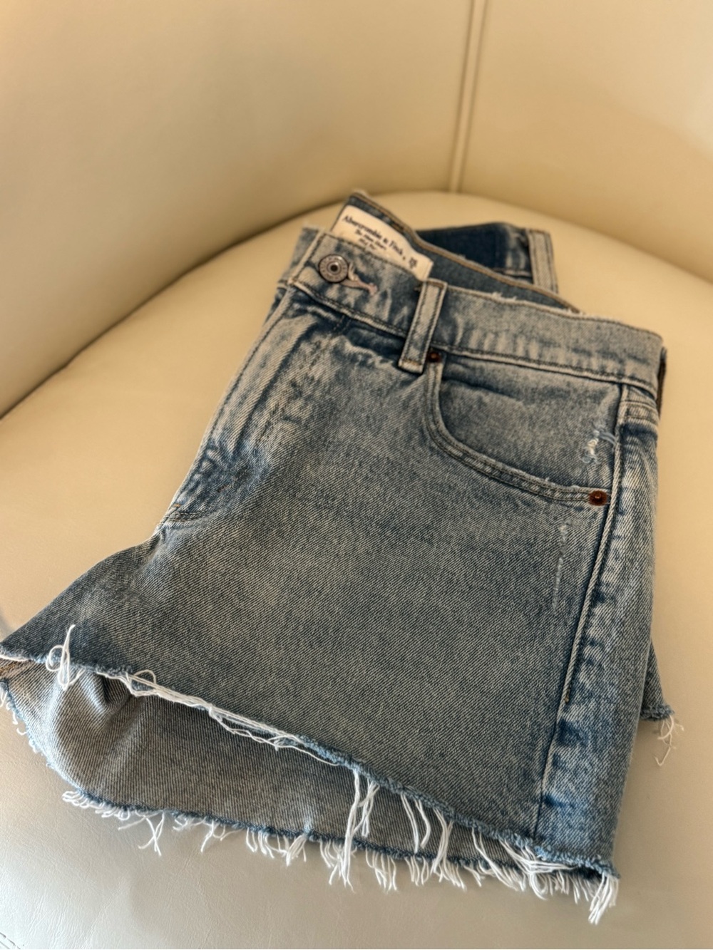 Abercrombie & Fitch Light Blue Denim Shorts